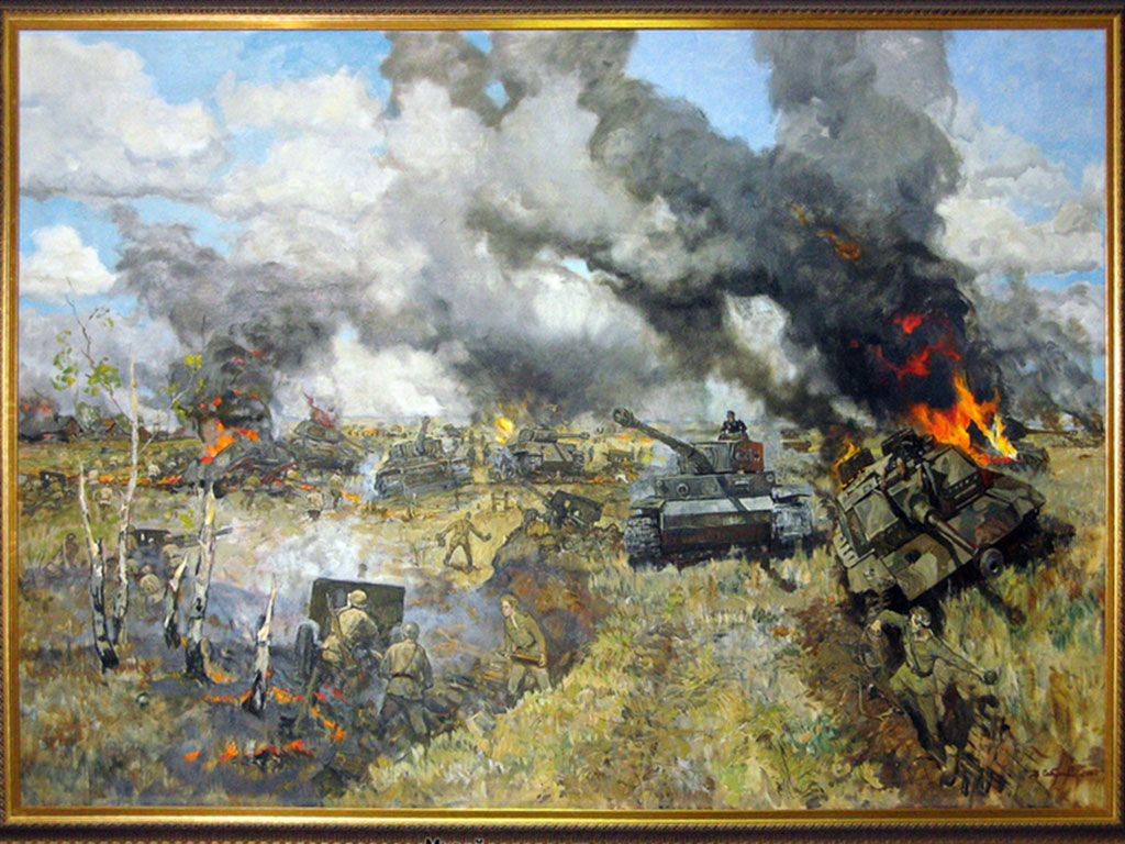Картина Вениамина Сибирского «Подвиг бойцов батальона капитана Бельгина»