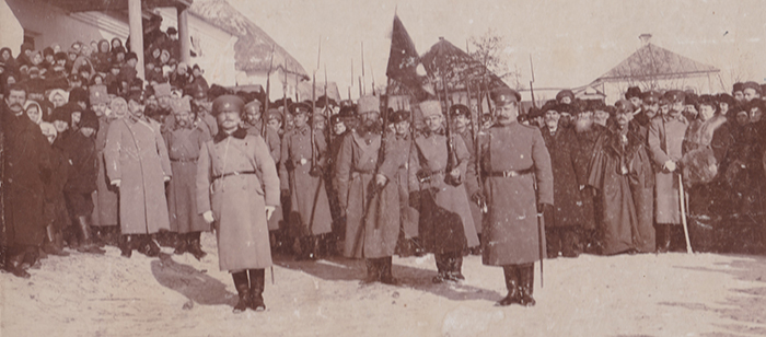 Проводы на фронт корочанцев, 1914 год