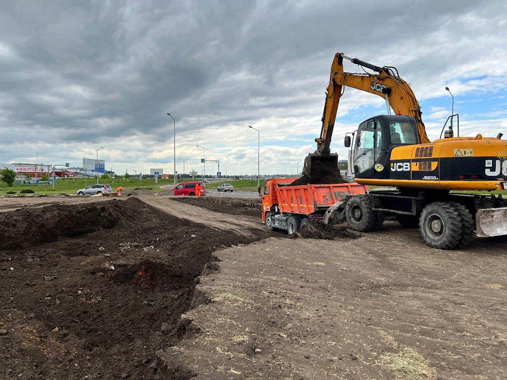 Дорожники реконструируют перекрёсток на северном въезде в Белгород